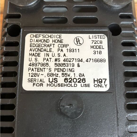 Chef's Choice Diamond Hone Sharpener Model 310 White - TESTED - Picture 7 of 8